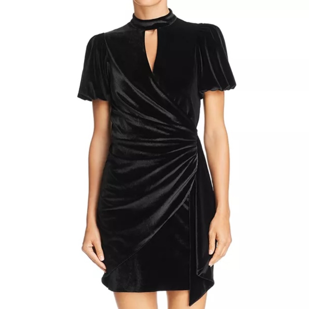 Parker Velvet Black Dress